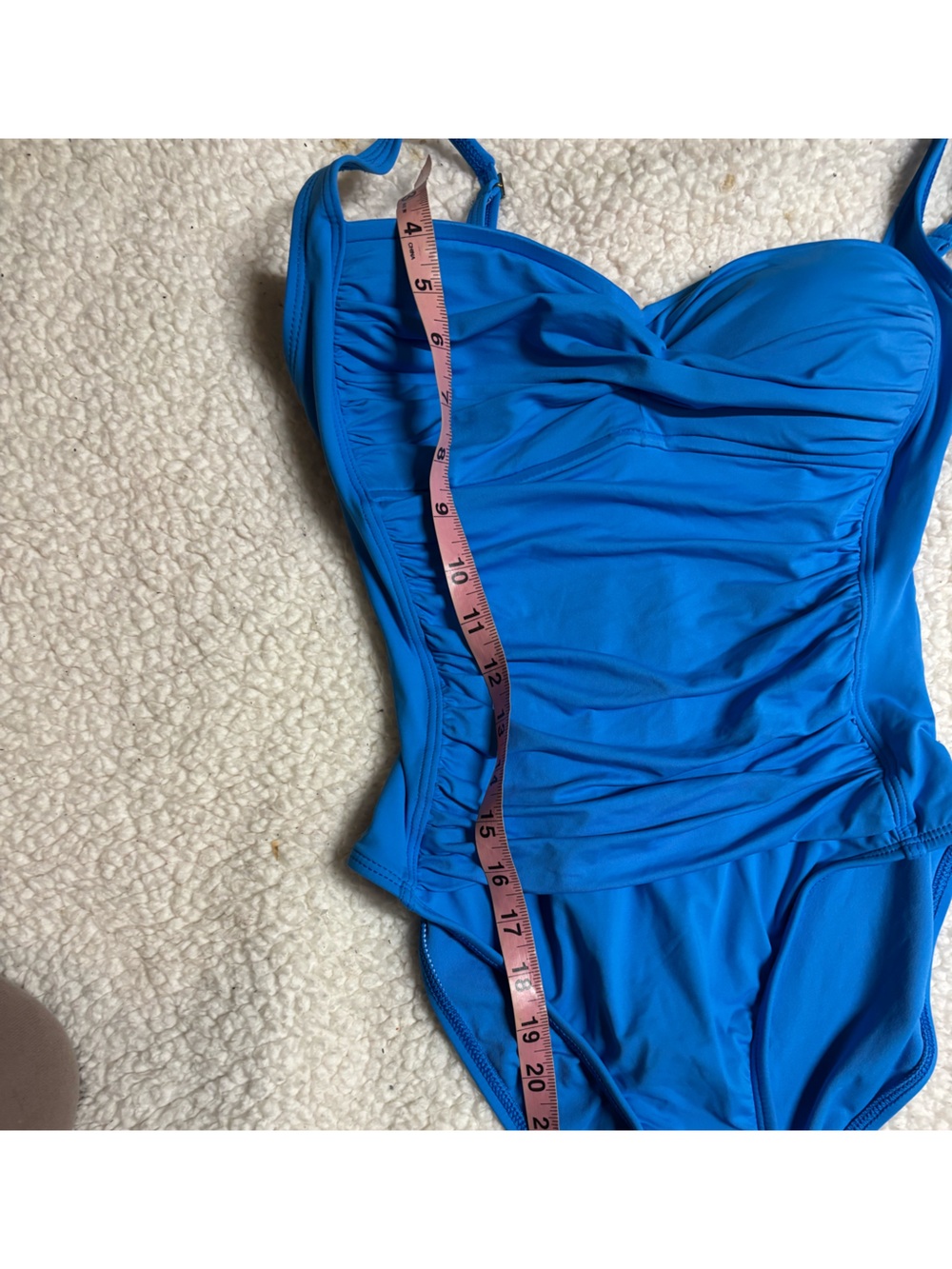 La Blanca | Island Goddess One Piece Sweetheart women's 8 blue - Picture 8 of 8